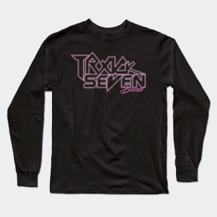 Pink See Through Logo Track Seven Band Long Sleeve T-Shirt